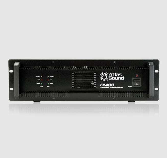 ATLAS DUAL-CHANNEL, 400-WATT COMMERCIAL POWER AMPLIFIER