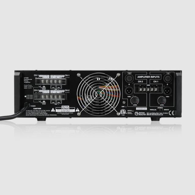 ATLAS DUAL-CHANNEL, 400-WATT COMMERCIAL POWER AMPLIFIER