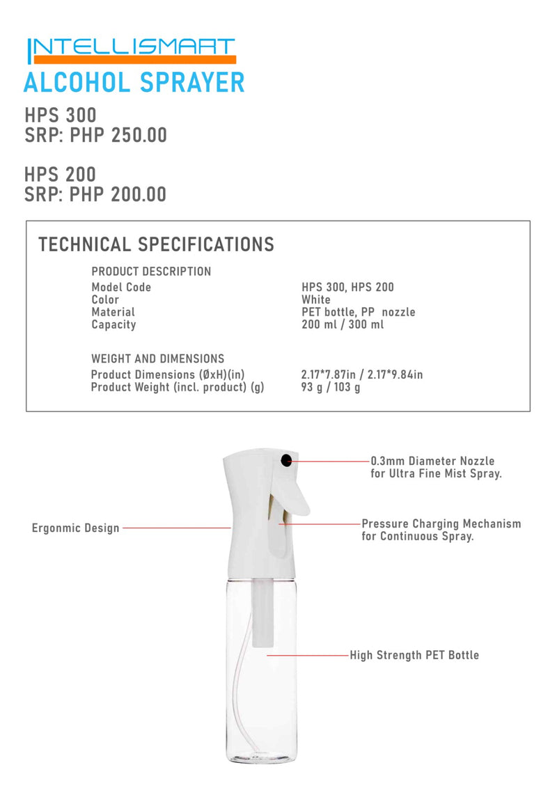 GIRAFFE HPS 200 Alcohol Sprayer