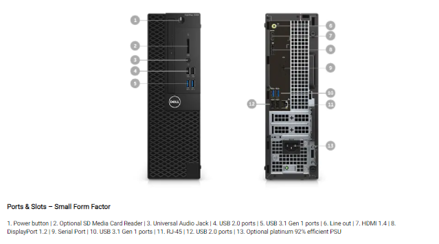 Dell OptiPlex 3050 Small Form Factor Desktop Computer