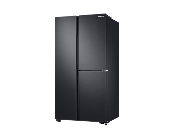 Samsung 24.3 Cu. Ft. 3-Door Side By Side Gentle Black Matte Refrigerator RS63R5591B4/TC